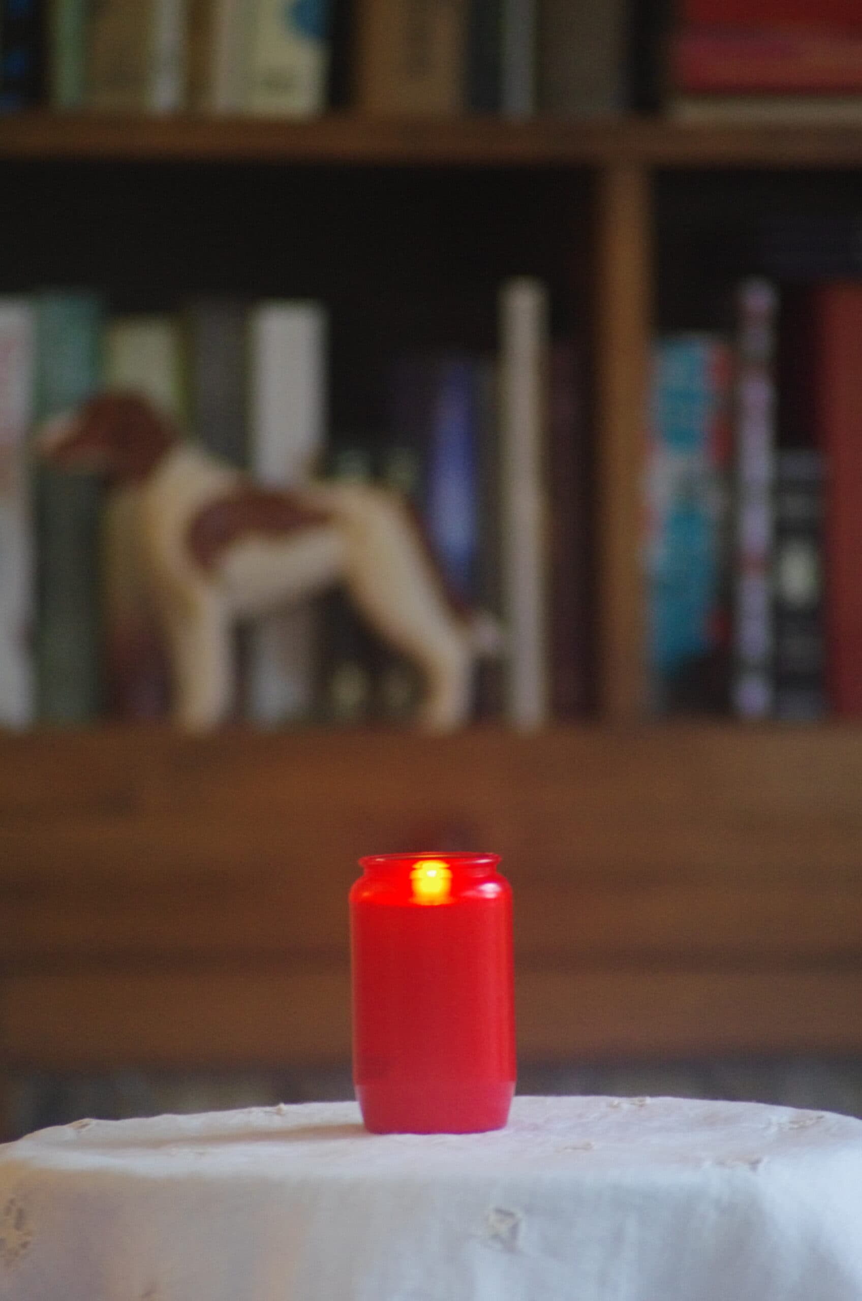 Herdenkingskaars NR3 55x95 mm / Rood 3