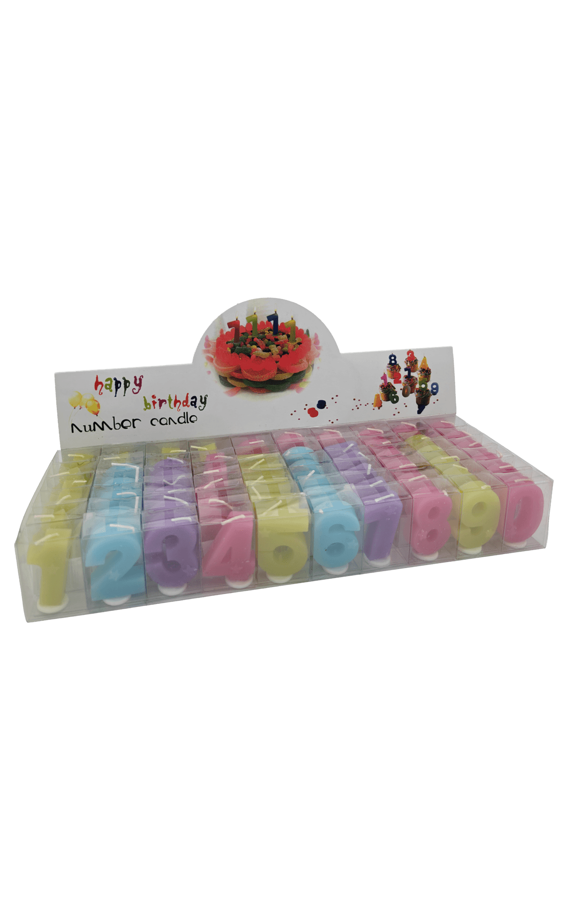 Verjaardagscijfers set van 60 stuks