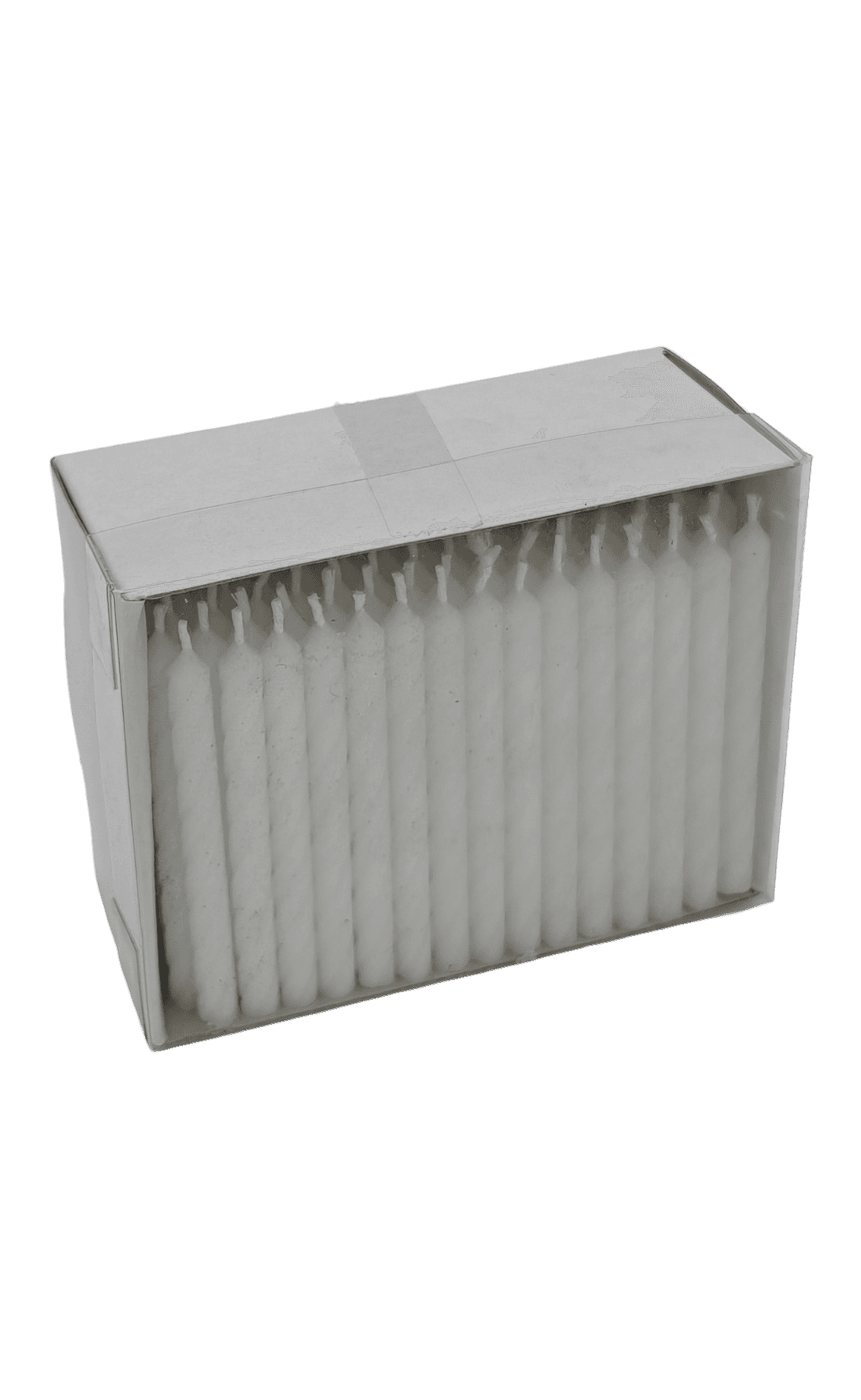 Witte verjaardagskaarsjes 120 stuks 2