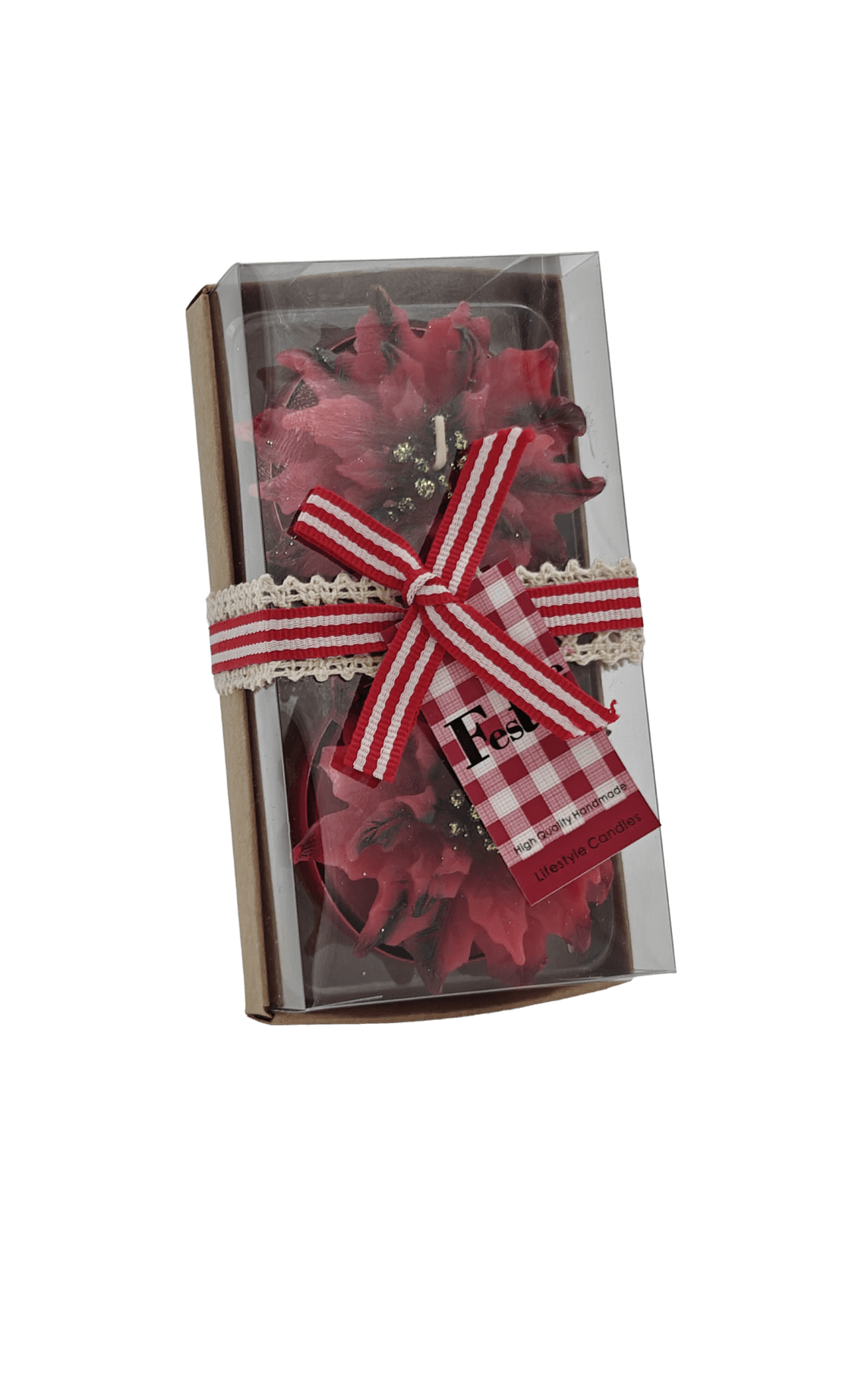 Kerstster Waxinelicht Maxi 2 stuks