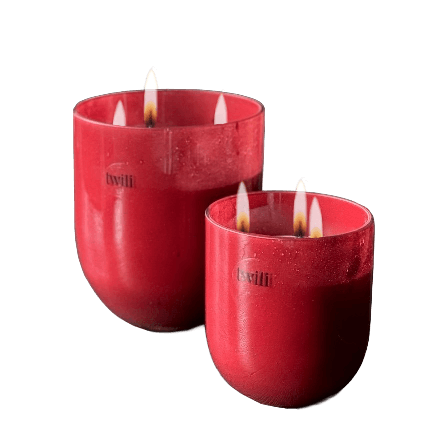 Twili geurkaars White Jasmin - Fougére 180x200 mm / rood 2