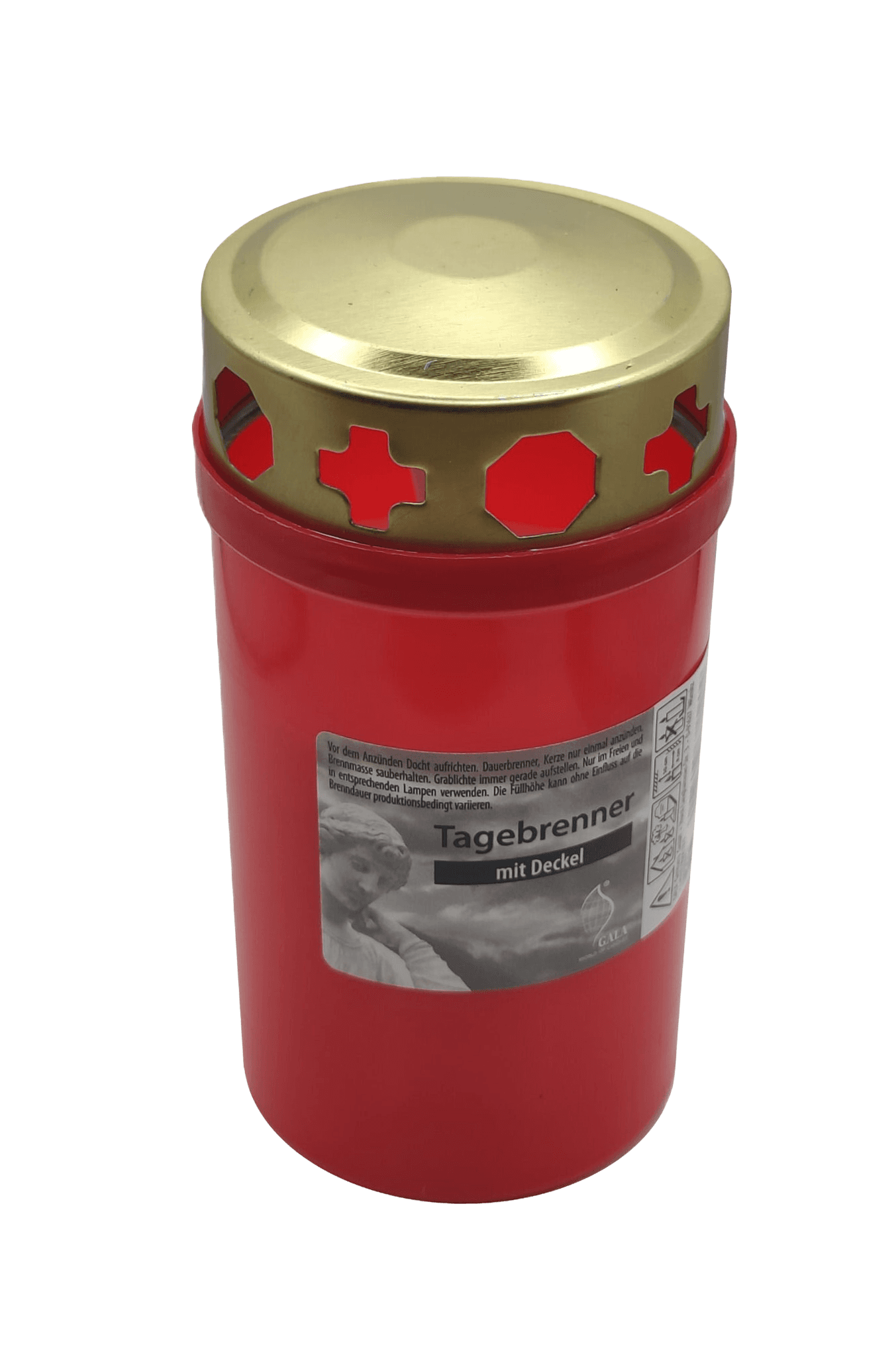 Grafkaars met deksel 60x120 mm / Rood 3