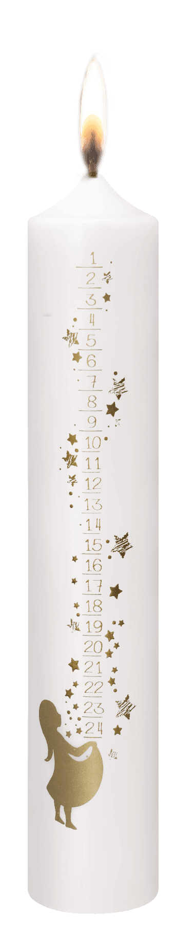 Stompkaars Advent Meisje met sterren 50x265 mm 2