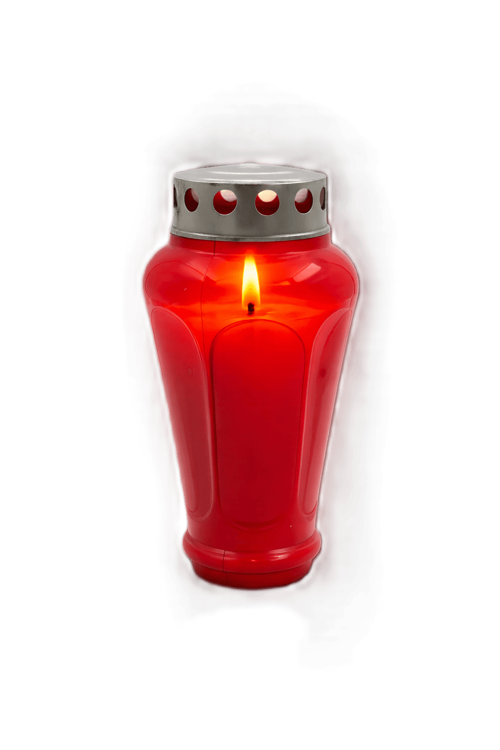 Graf- en rouwkaars rood | 20 cm hoog | ca. 85 branduren TIJDELIJK SCHERP GEPRIJSD!! 2