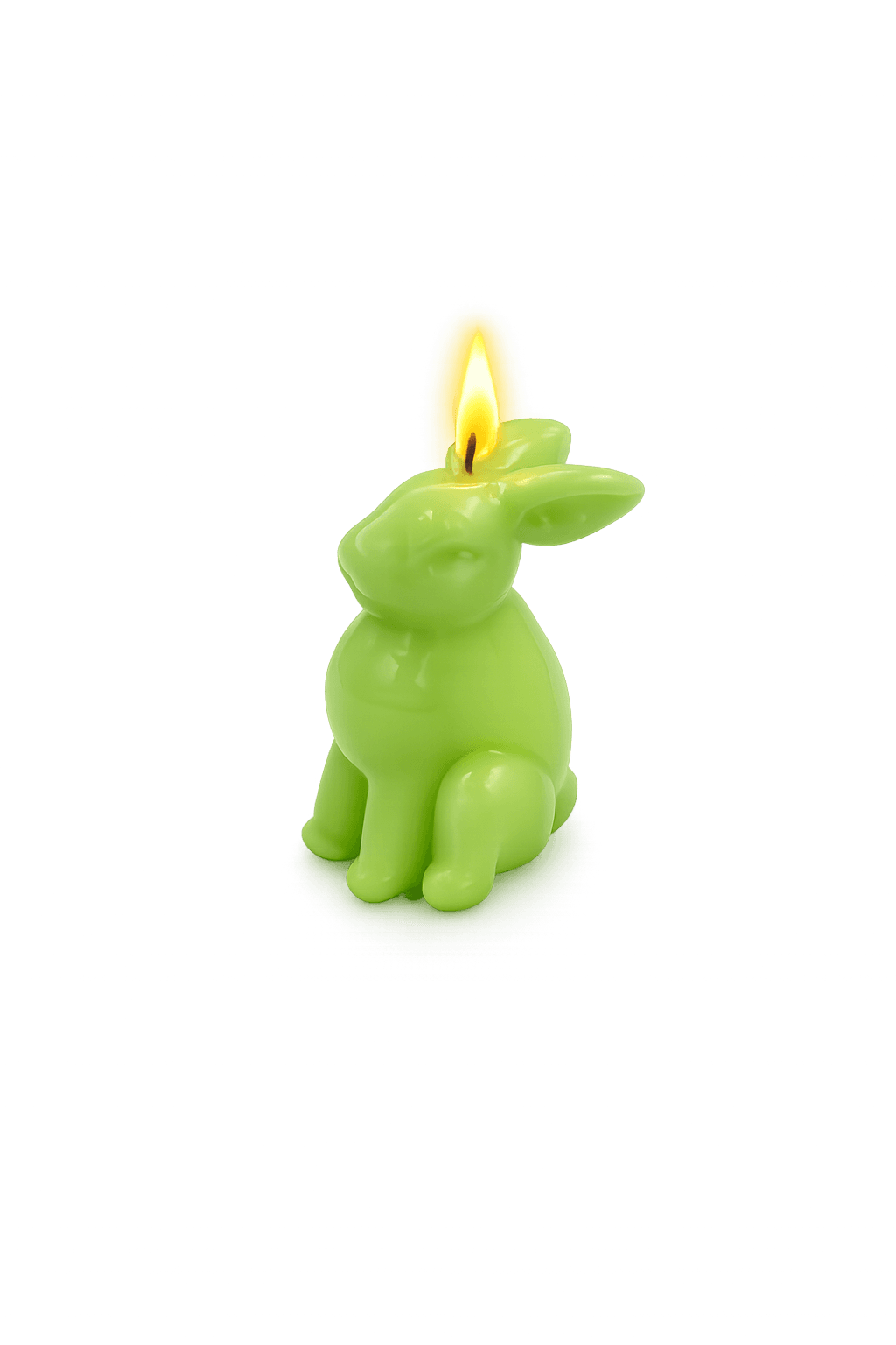 Paashaas kaars groen 12 cm 3