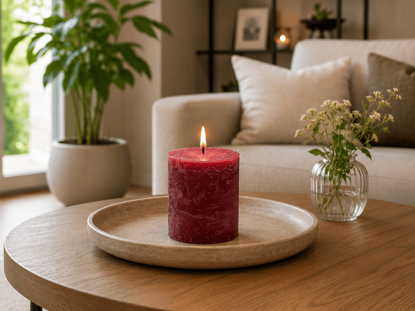 Stompkaars Rustiek 70x90 mm / Bordeaux