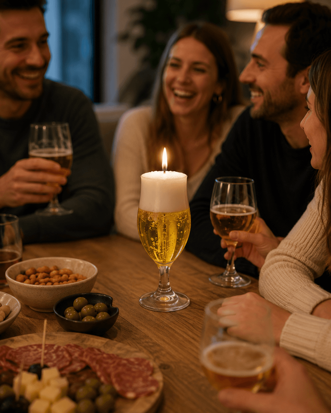 Gelkaars Bierglas op voet