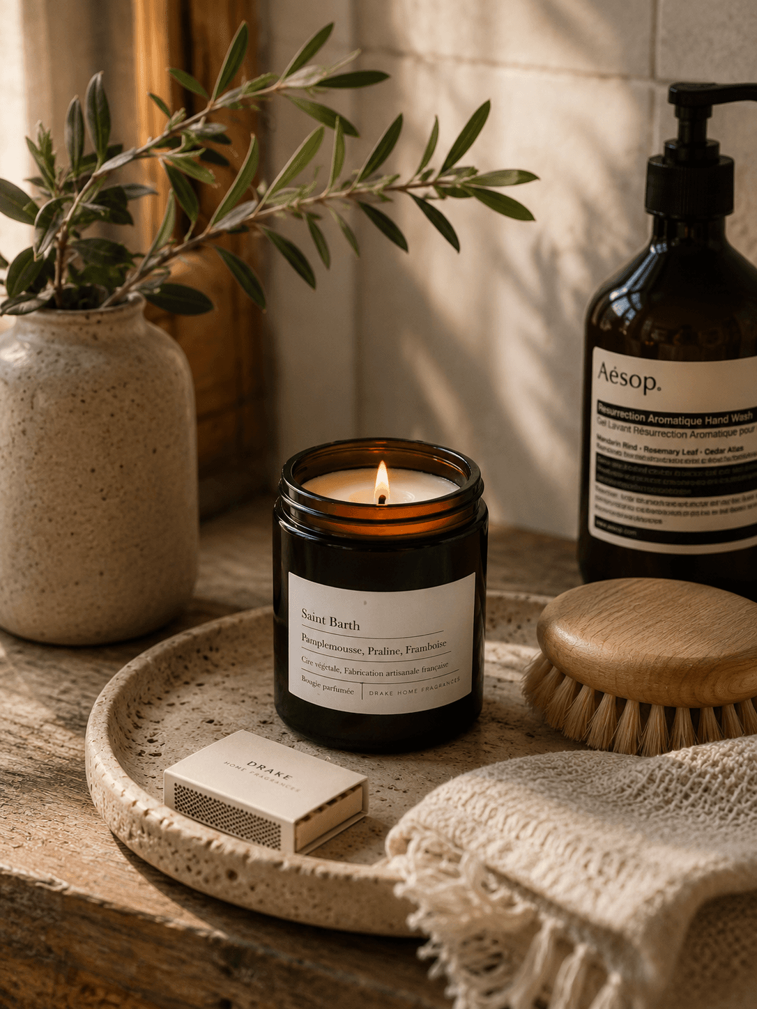 Apothekerspot 'Saint Barth' geurkaars Pamplemousse, Praline & Framboise