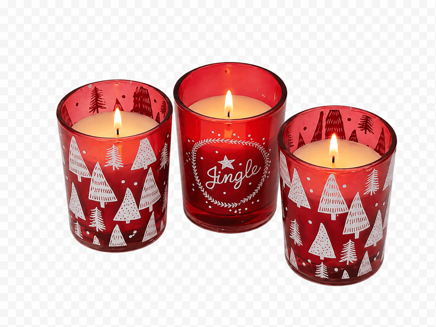 AROMART geschenkset Winter Berries  3 geurkaarsjes in glas 3