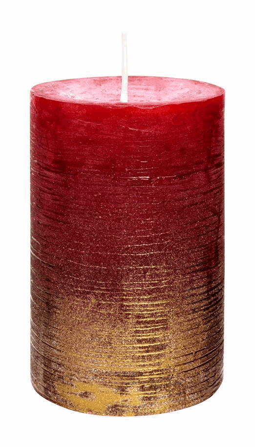 Stompkaars rustiek 68x100 mm / Bordeaux-Goud 2