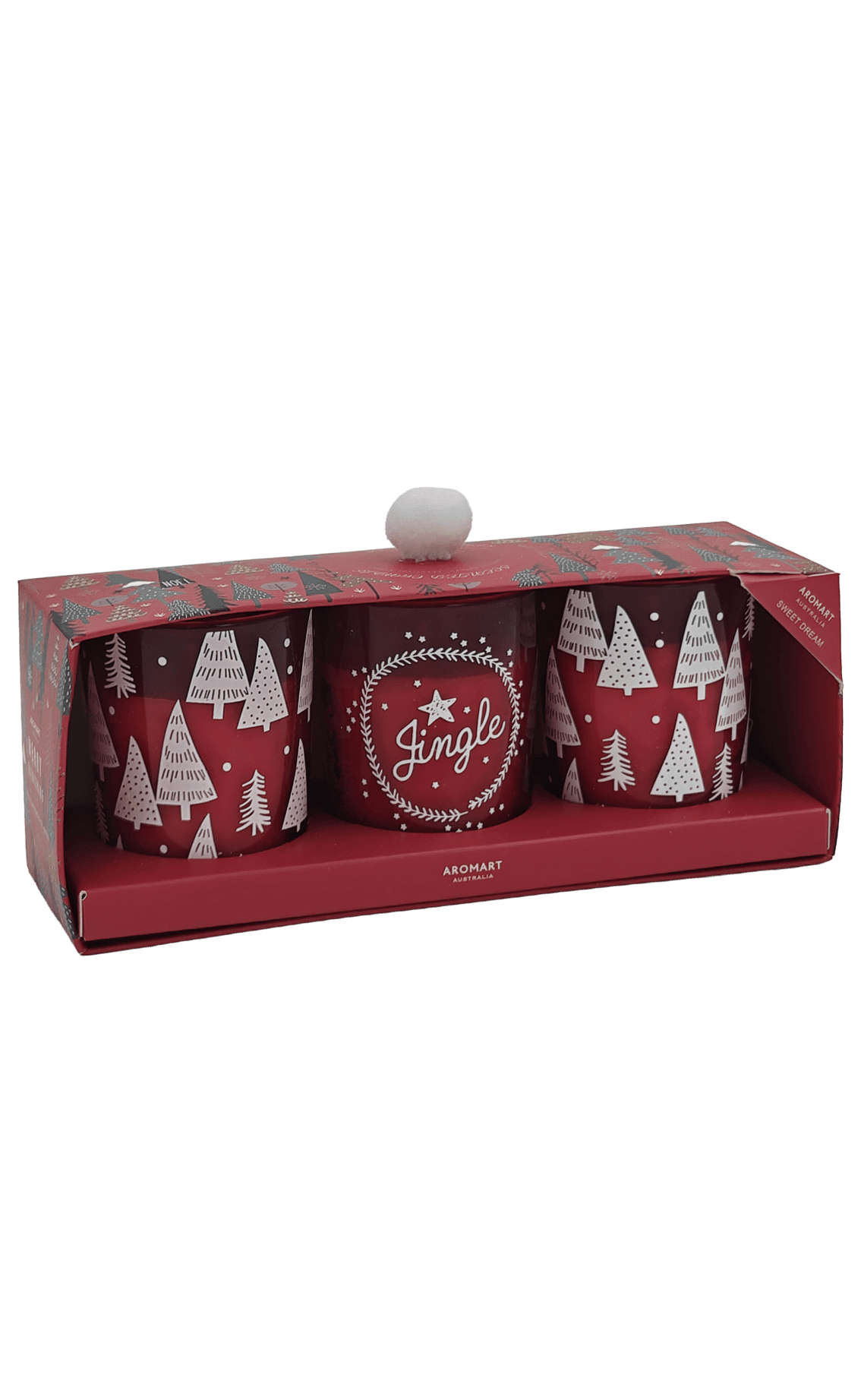 Eco Kerstkaarsjes met subtiele geur in cadeauverpakking 3 stuks