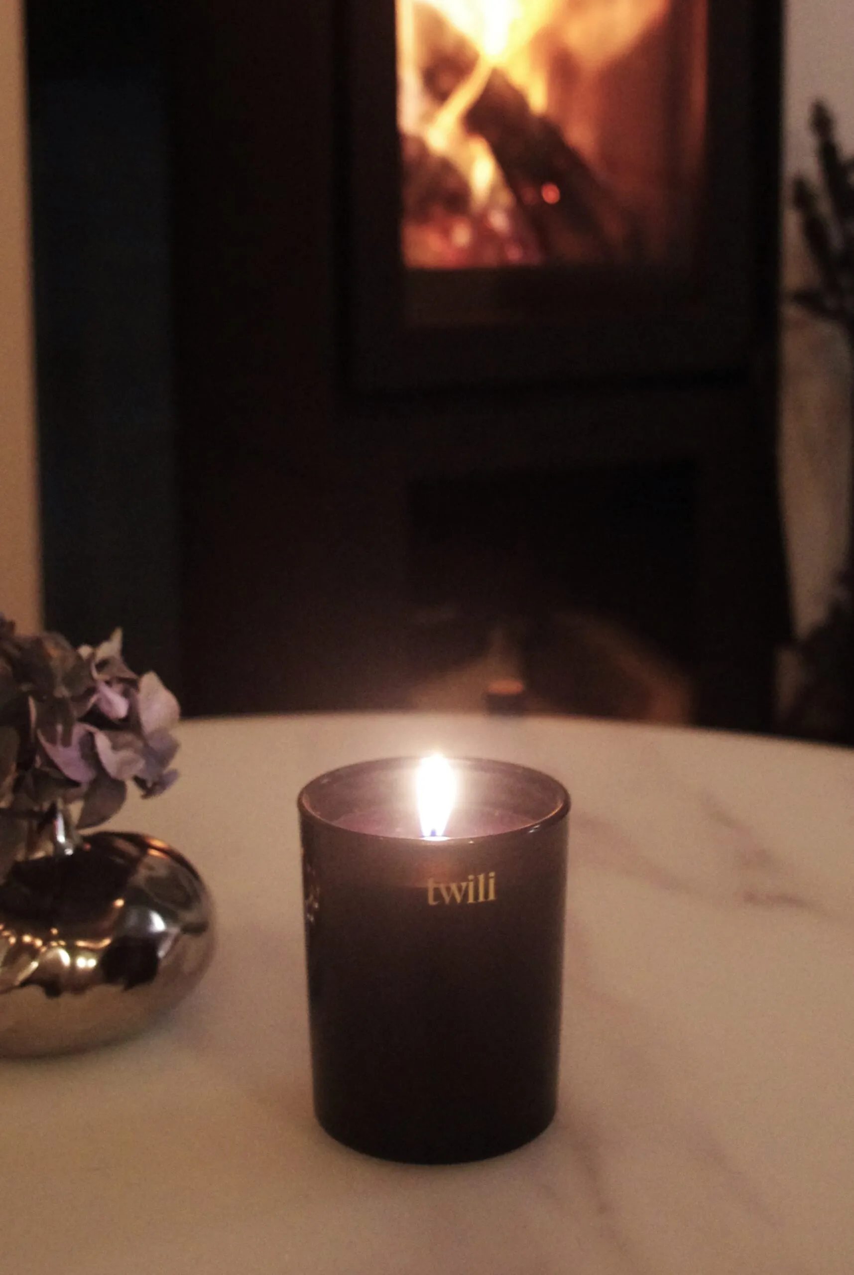 Twili geurkaars boslucht 80x100 mm / Gold - Afbeelding 2