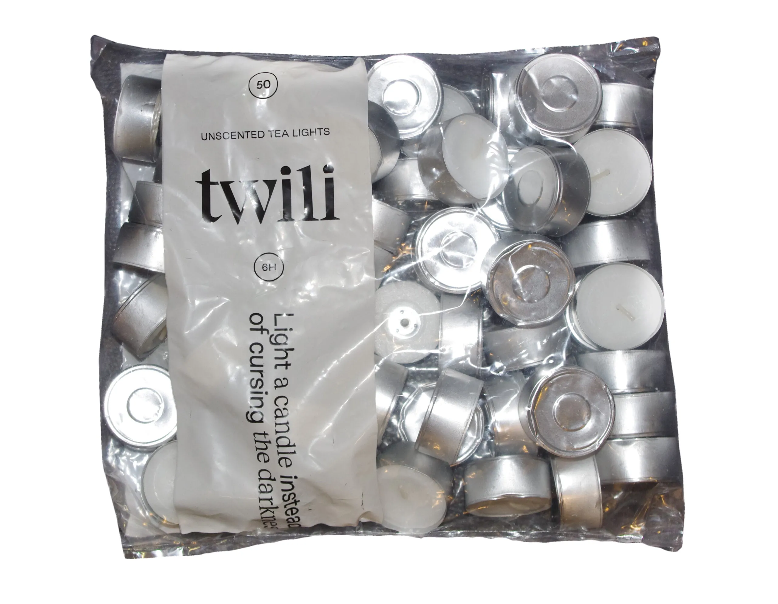 Waxinelichtjes 8 uur – Zak van 50 stuks