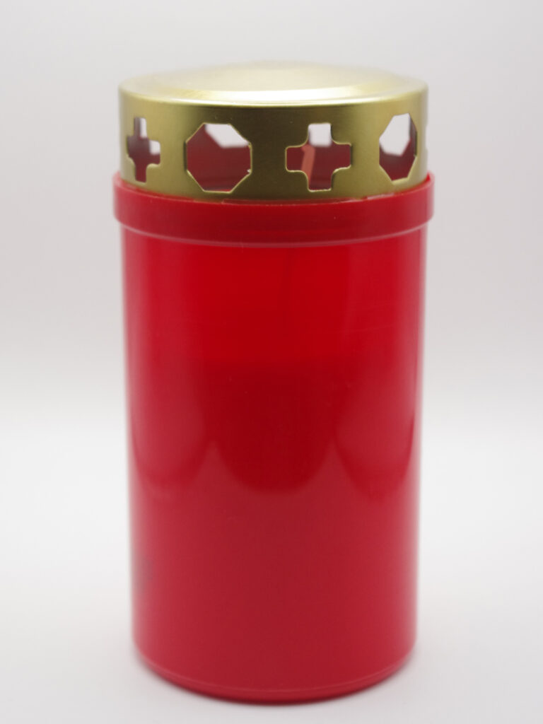 Grafkaars met deksel 60x120 mm / Rood