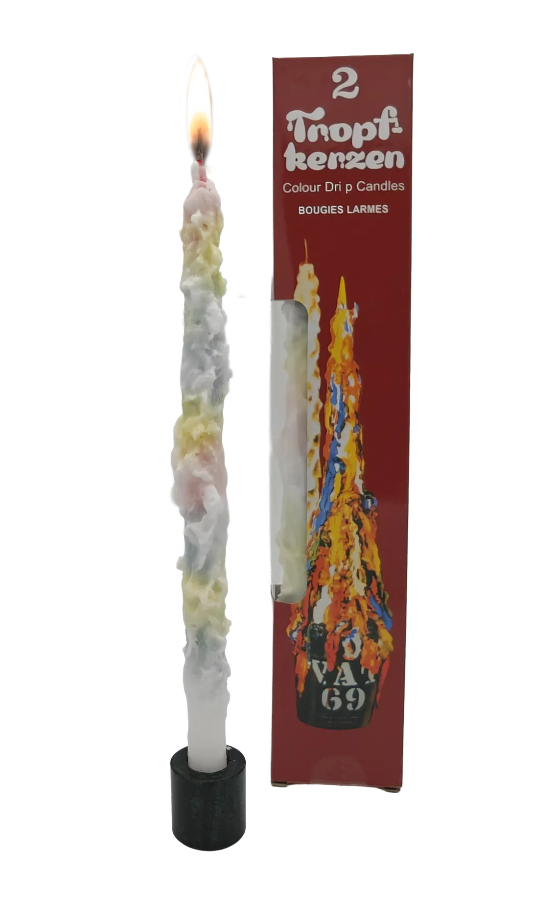 Vintage Druipkaarsen – set van 2 stuks 23x300 mm