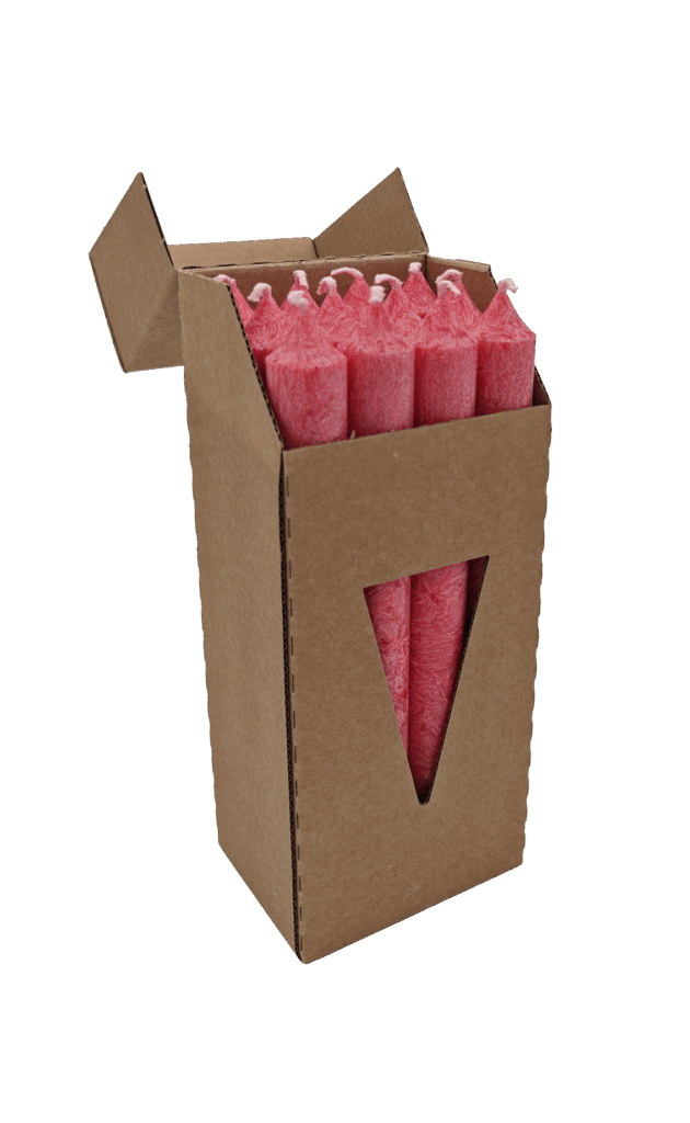 Stearin Dinerkaars Bordeaux 12 stuks 23x200