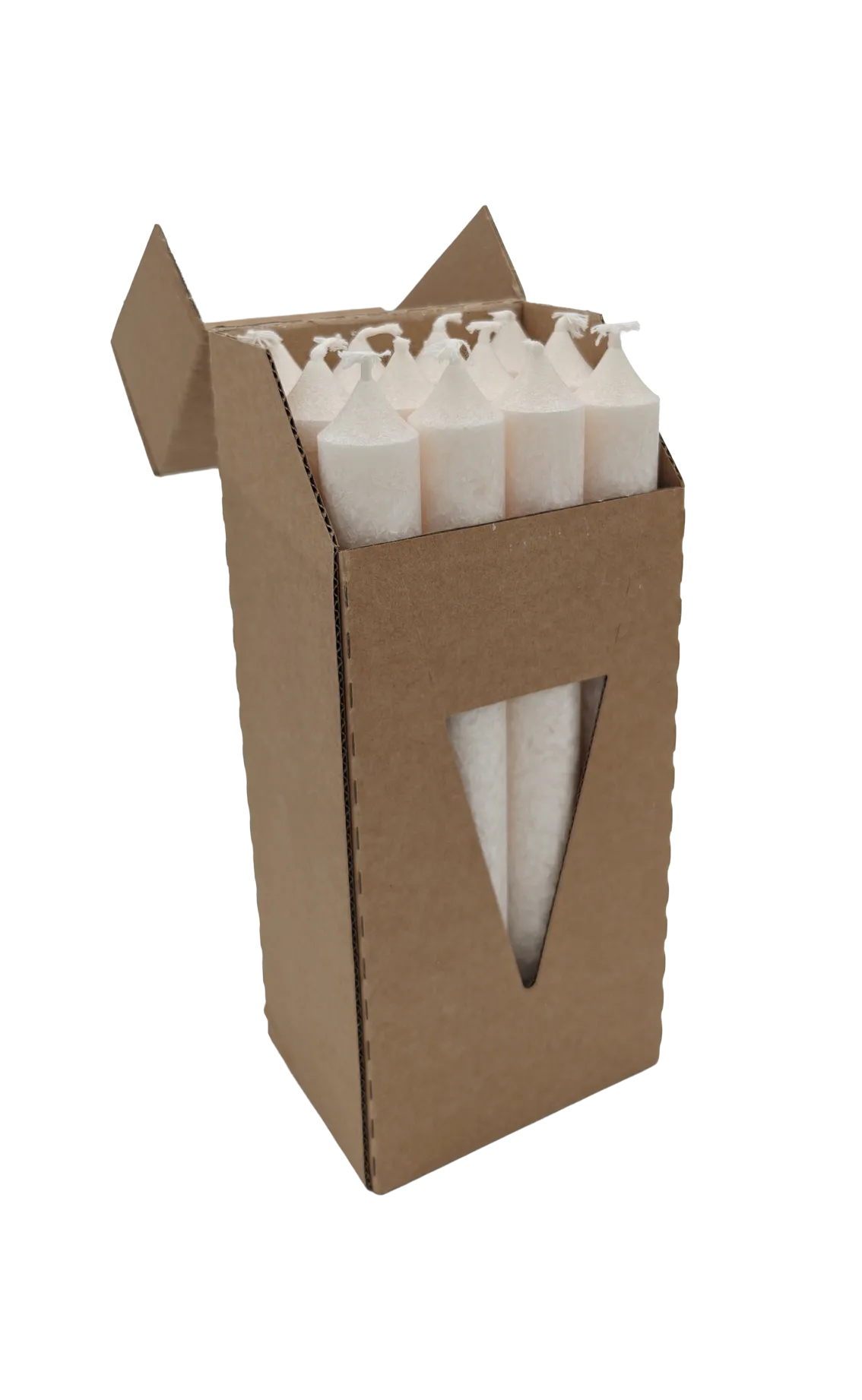 Stearin Dinerkaars Wit 12 stuks 23x200 - Afbeelding 2