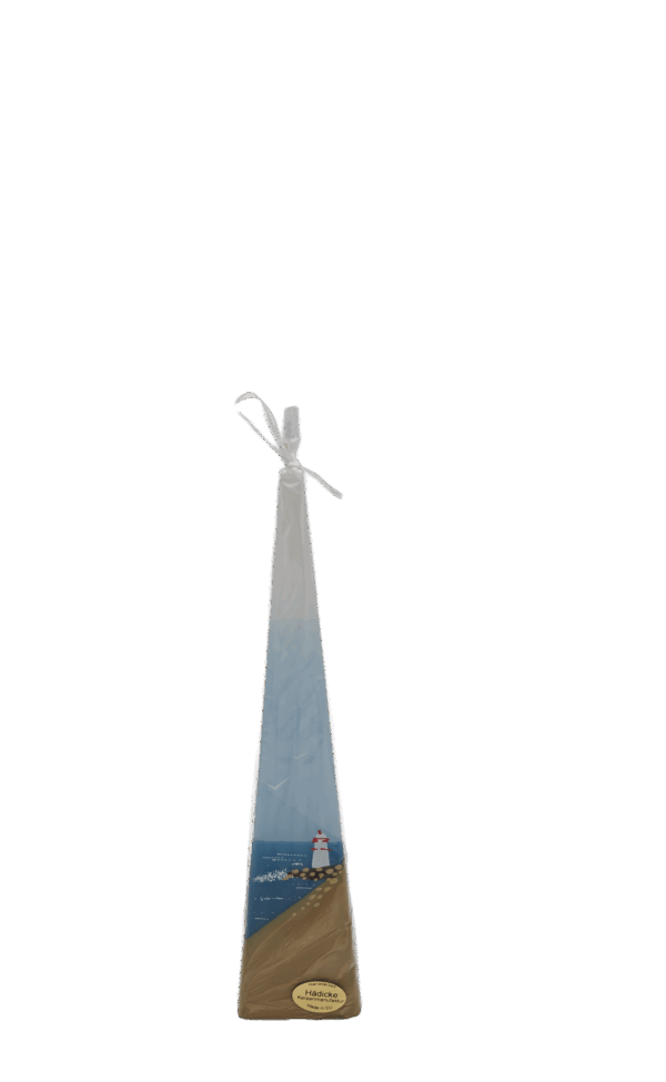 Handgemaakte pyramide kaars Vuurtoren groot 60x250 - Afbeelding 2