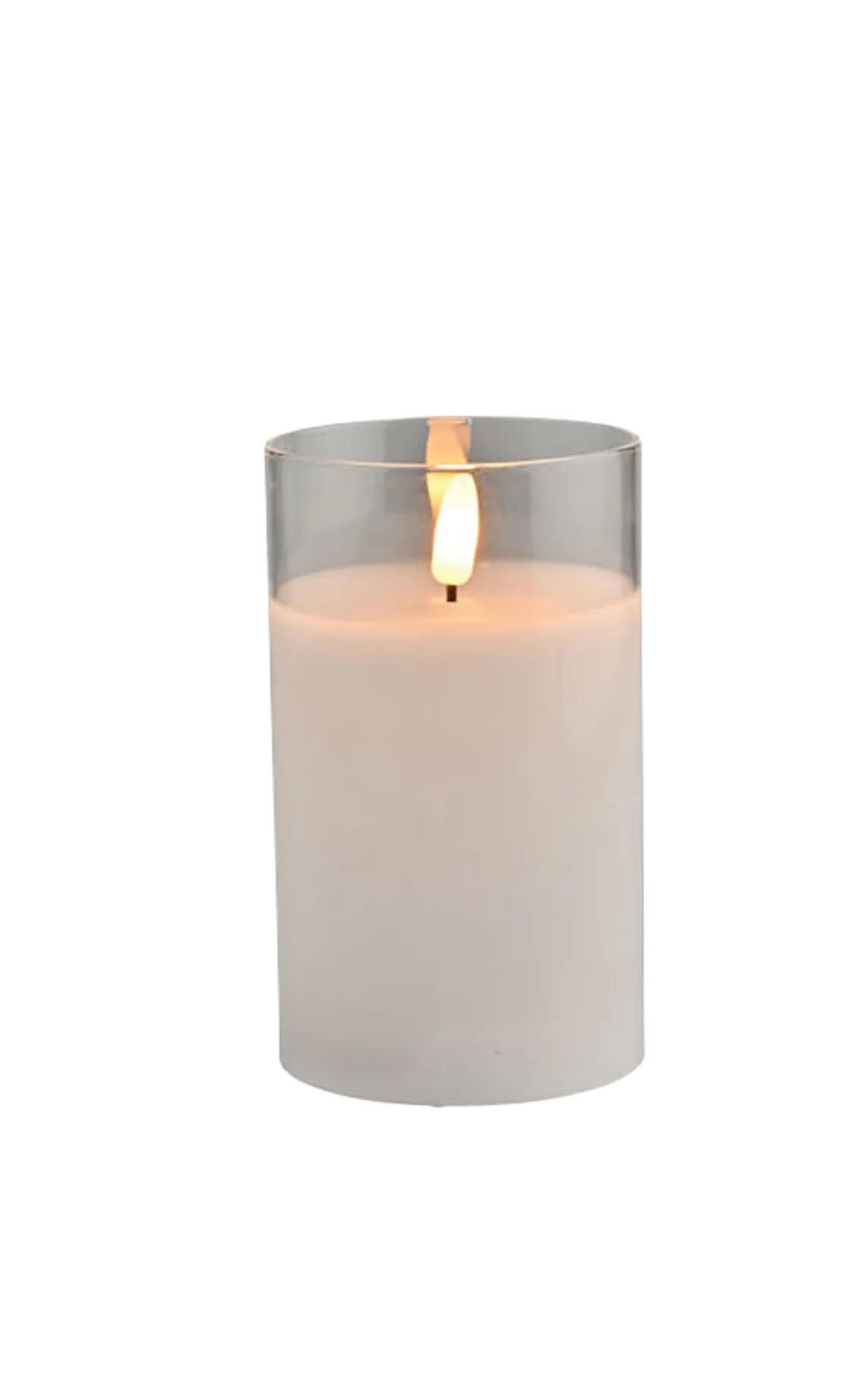 LED Stompkaars Wit In glas met afstandsbediening 75x125 mm - Afbeelding 2