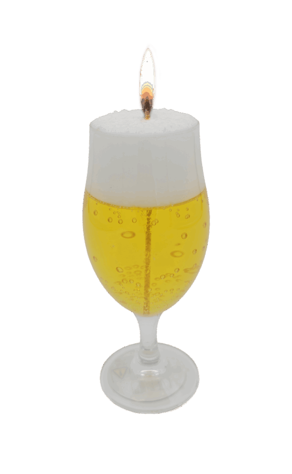 Gelkaars Bierglas op voet