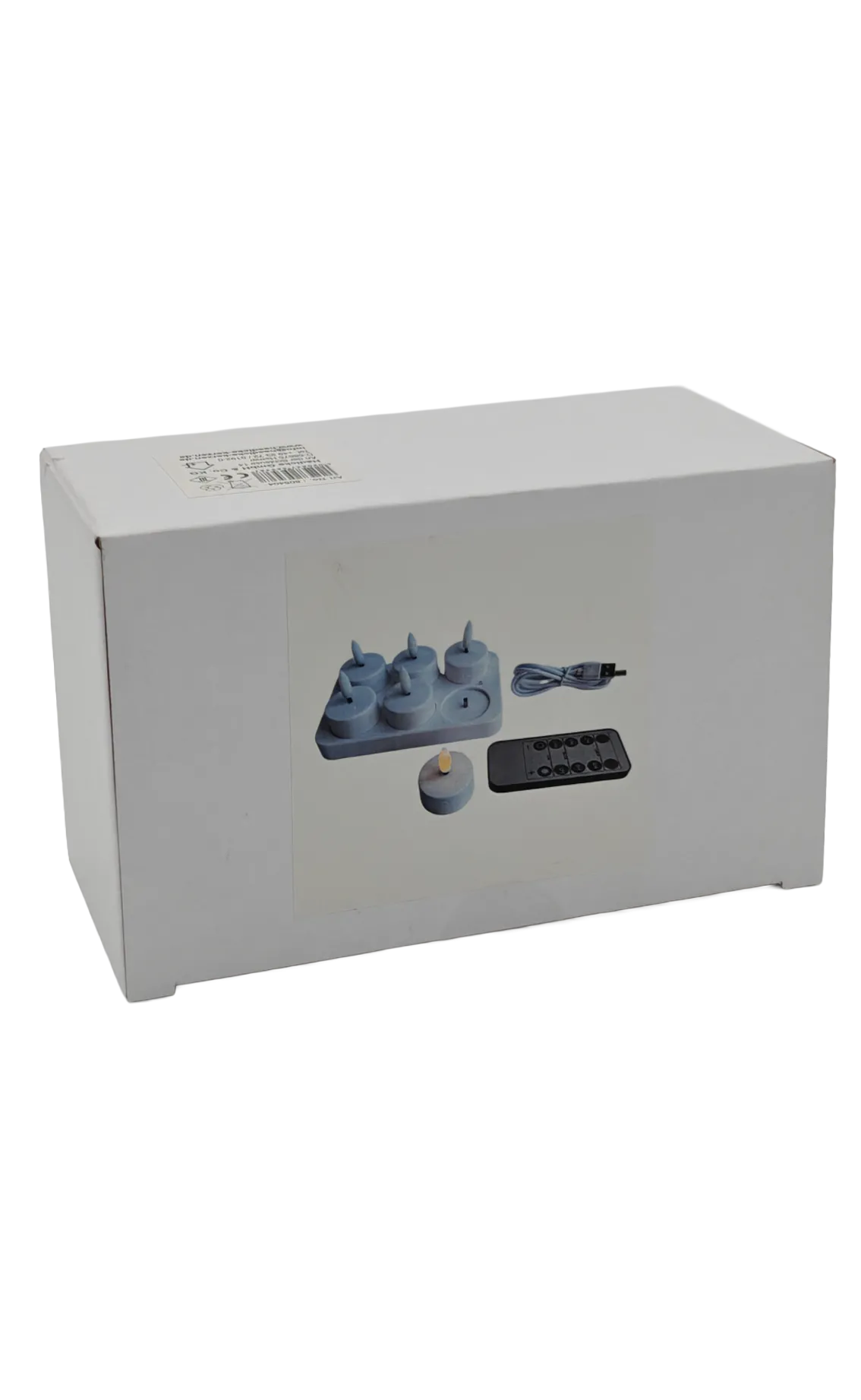 LED Waxinelichten 6 stuks met oplaadstation en afstandbediening - Afbeelding 2