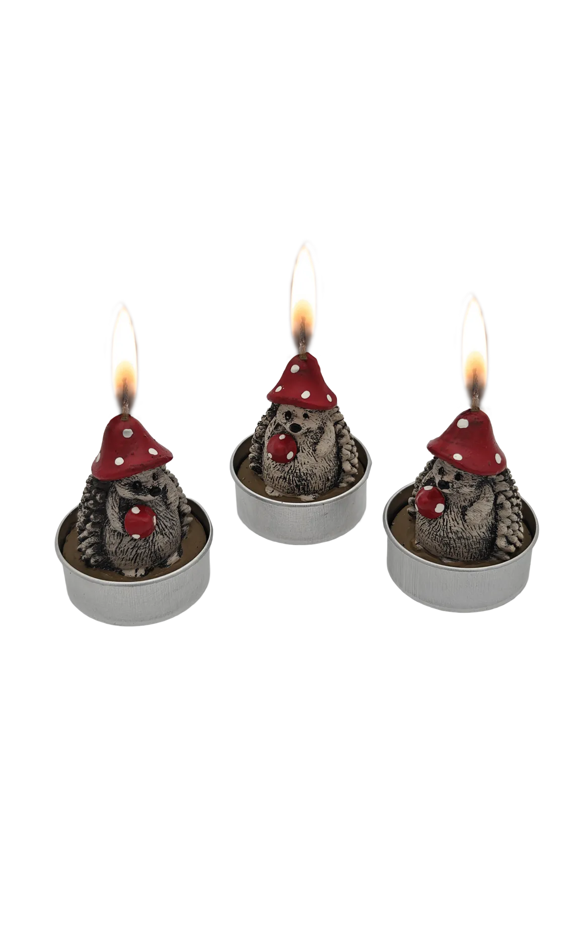 Waxinelicht Egel 3 stuks