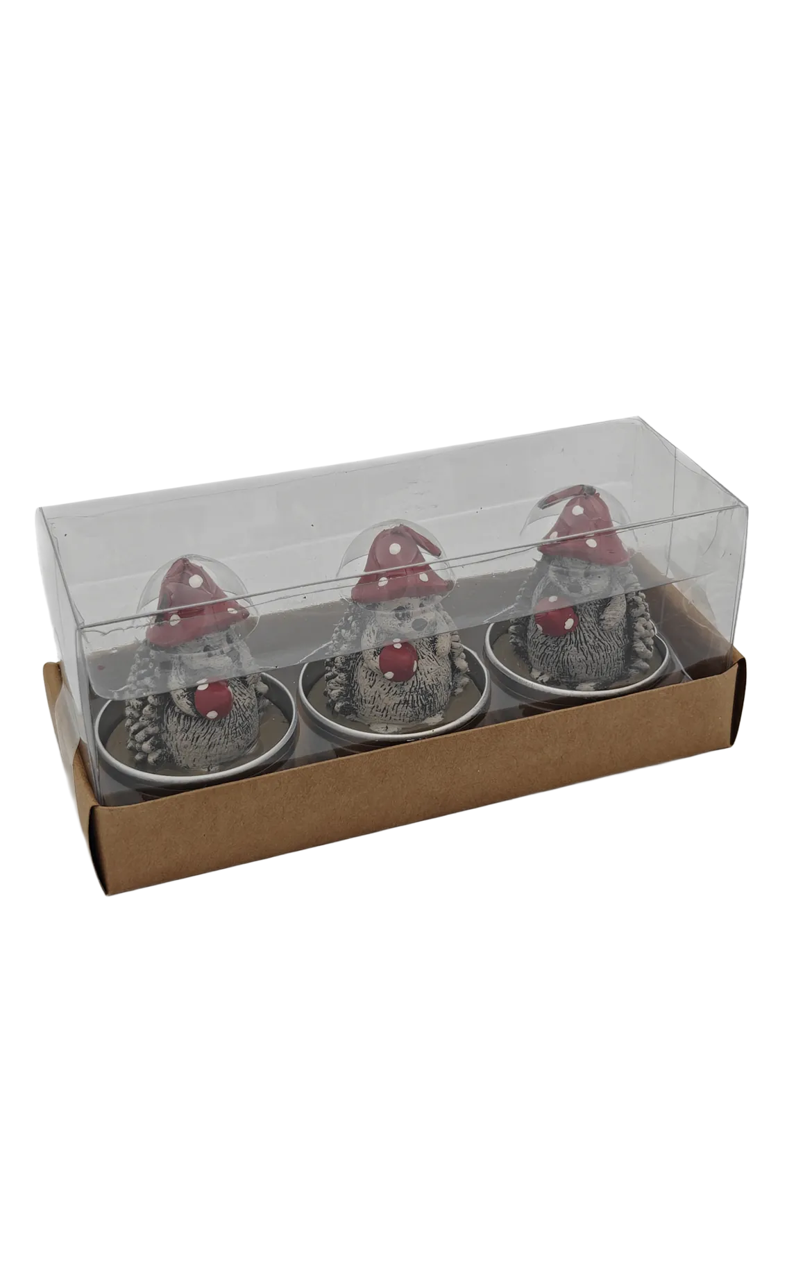 Waxinelicht Egel 3 stuks - Afbeelding 2