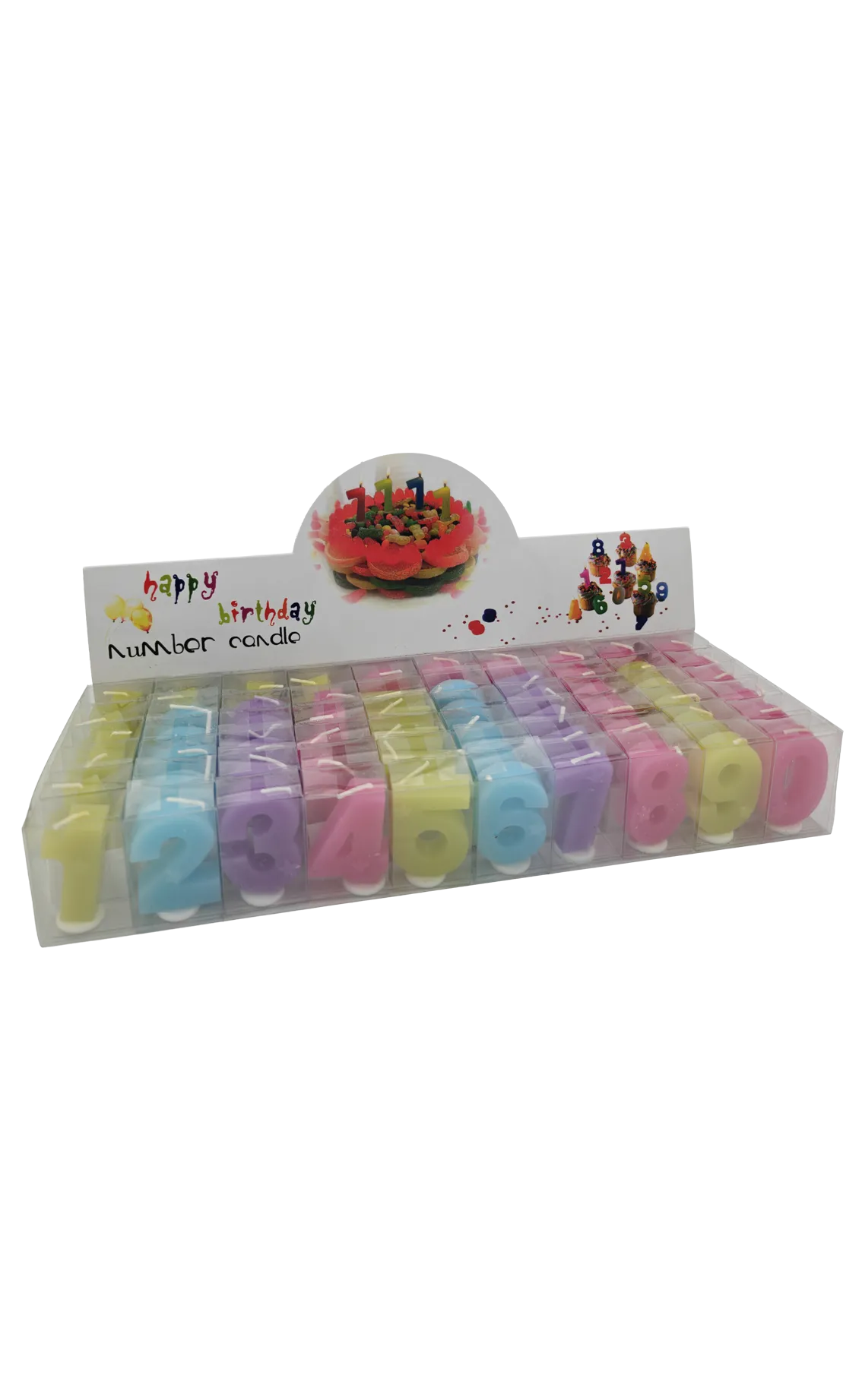 Verjaardagscijfers set van 60 stuks