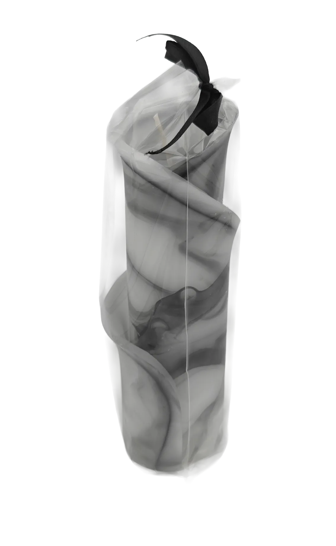 Servet designkaars 65x200 mm / Grijs, Zwart & Wit - Afbeelding 2