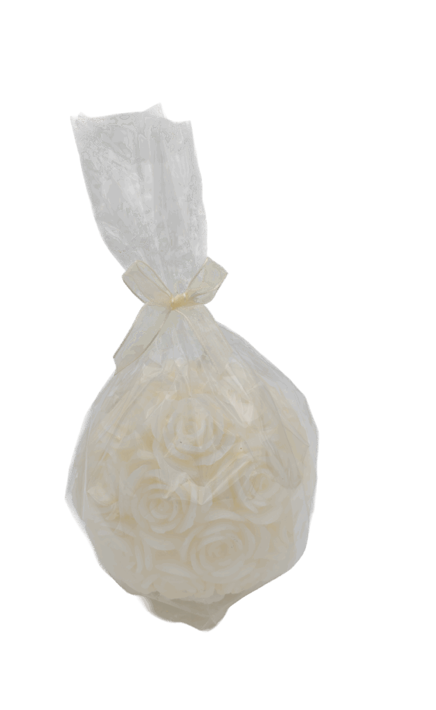 Rozenkogel trouwkaars ø120 mm