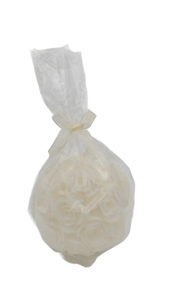 Rozenkogel trouwkaars ø120 mm