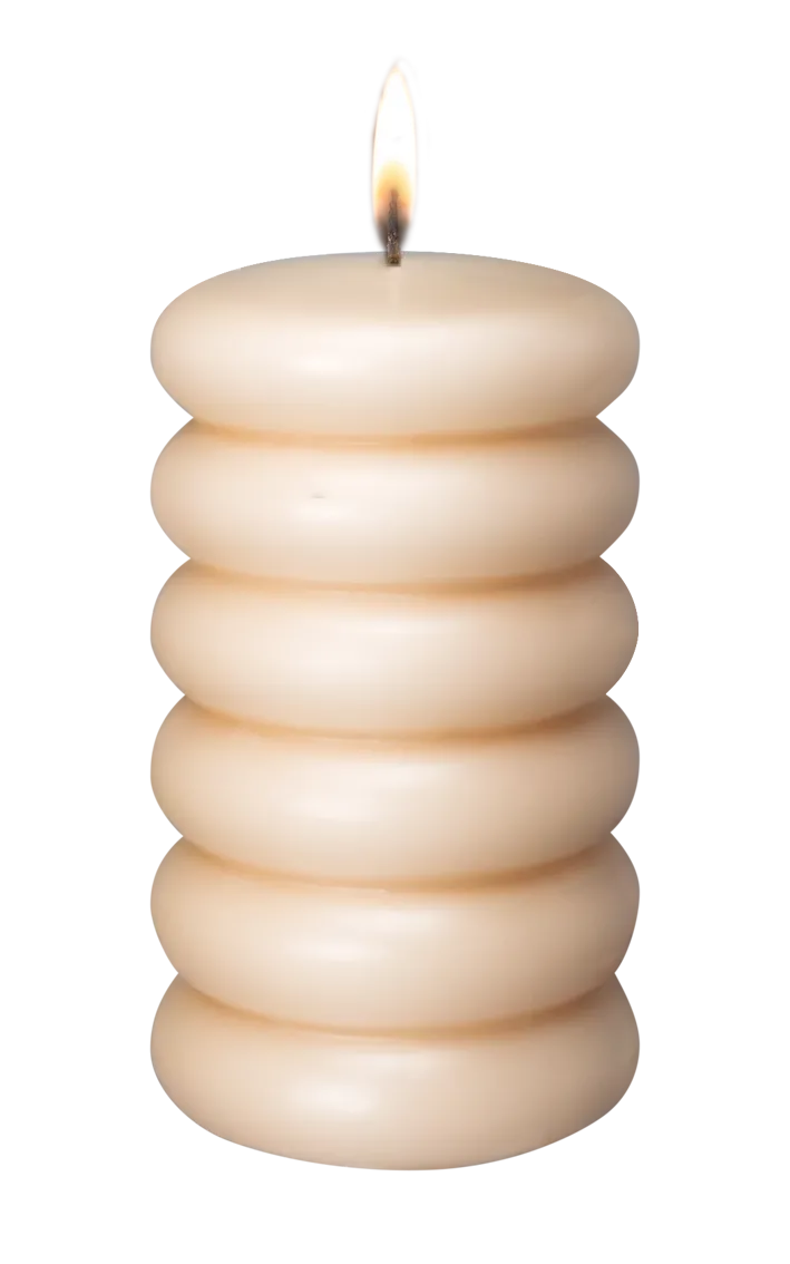 Stompkaars Sculptuur 90x150 mm / Crème