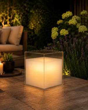 Luxe buitenkaars in glas 180x250 mm