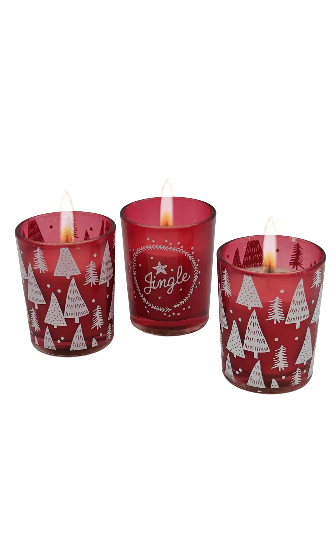 Eco Kerstkaarsjes met subtiele geur in cadeauverpakking 3 stuks - Afbeelding 2
