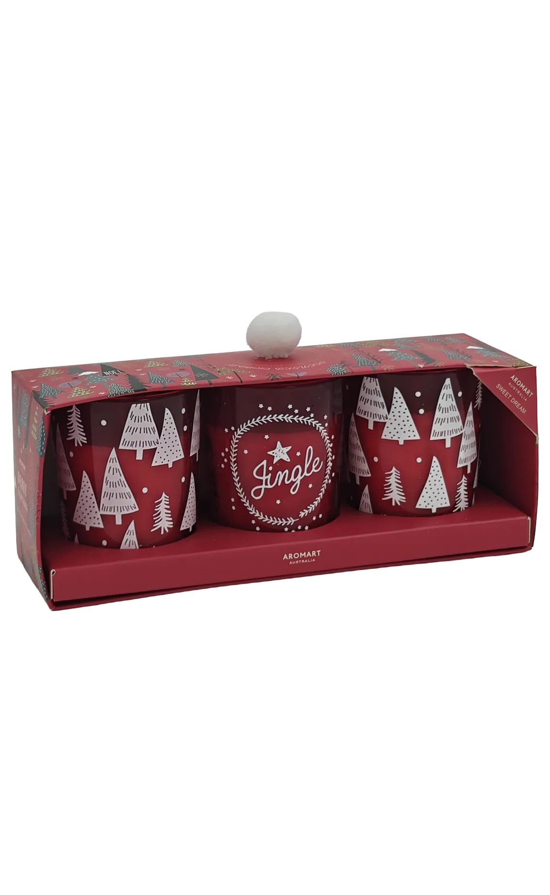 Eco Kerstkaarsjes met subtiele geur in cadeauverpakking 3 stuks