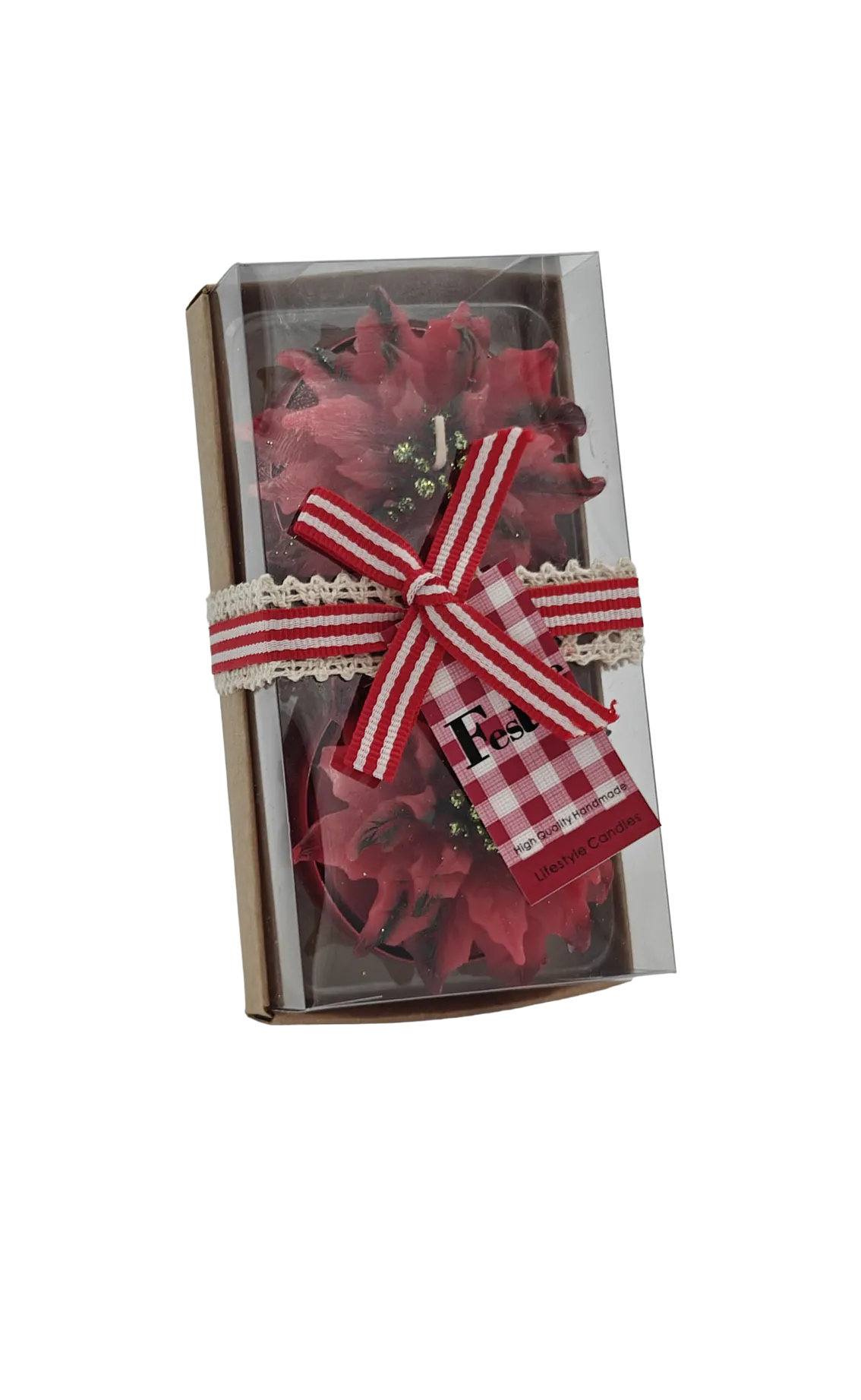 Kerstster Waxinelicht Maxi 2 stuks