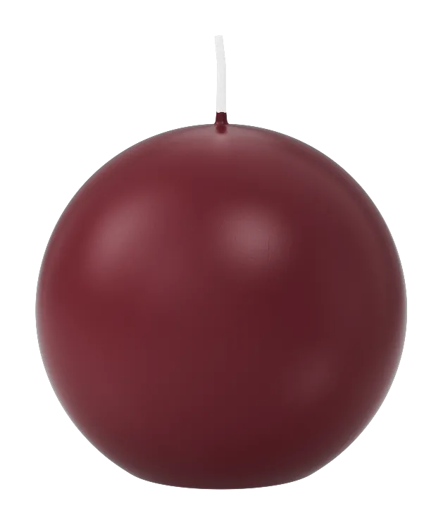 Kogelkaars gelakt / ø80 mm / Bordeaux