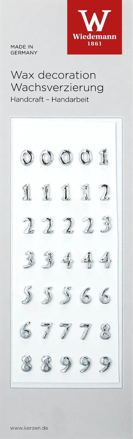 Versierornamenten 35 cijfers / Zilver