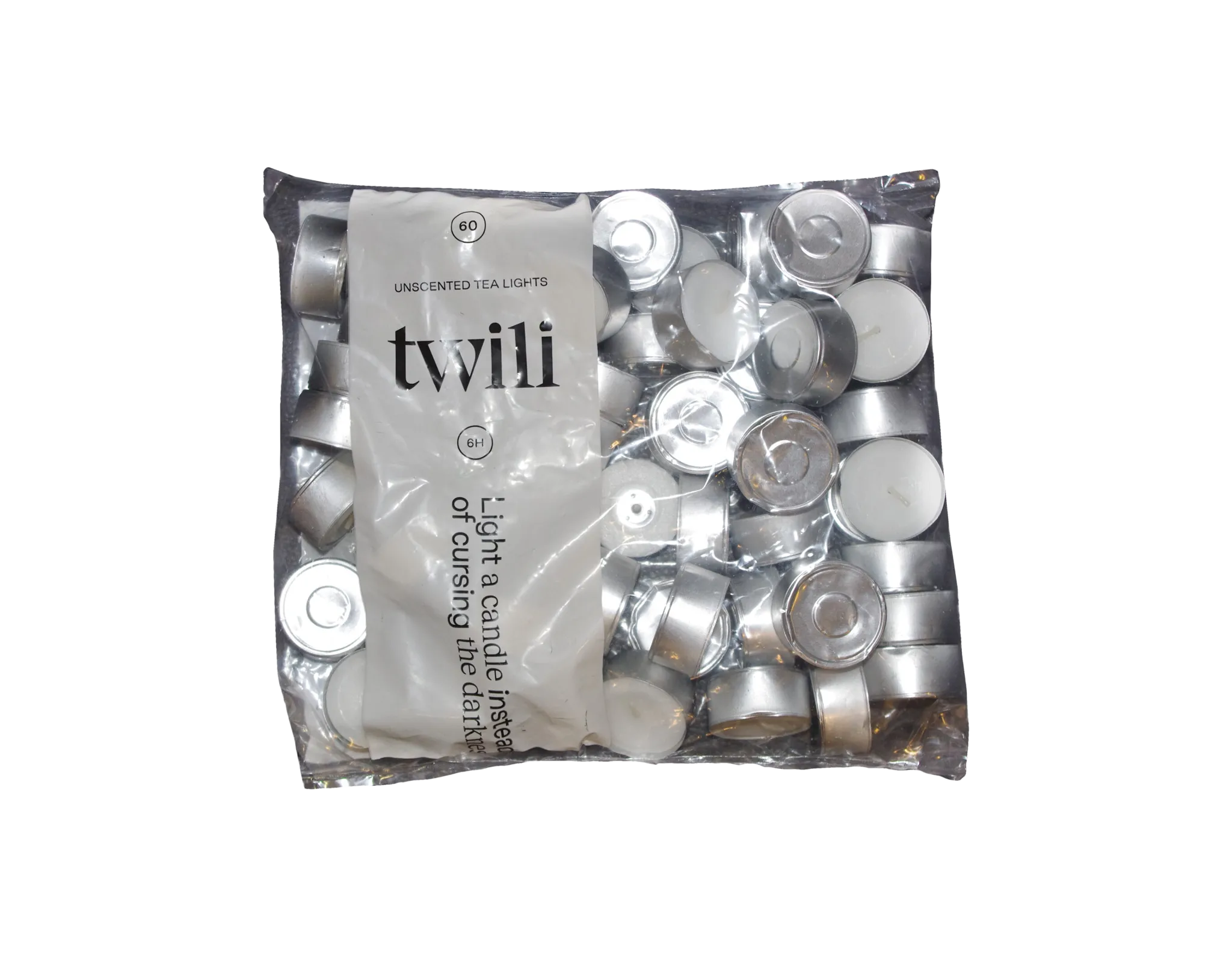 Waxinelichtjes 6 uur / Zak van 60 stuks