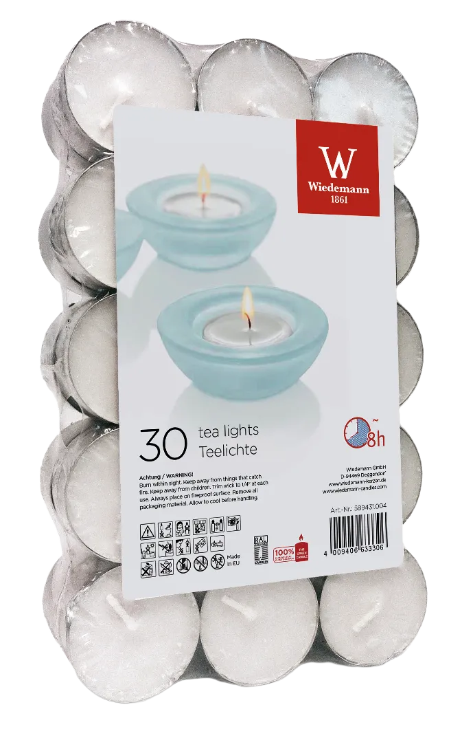 Waxinelichten 30 stuks / 4 uur