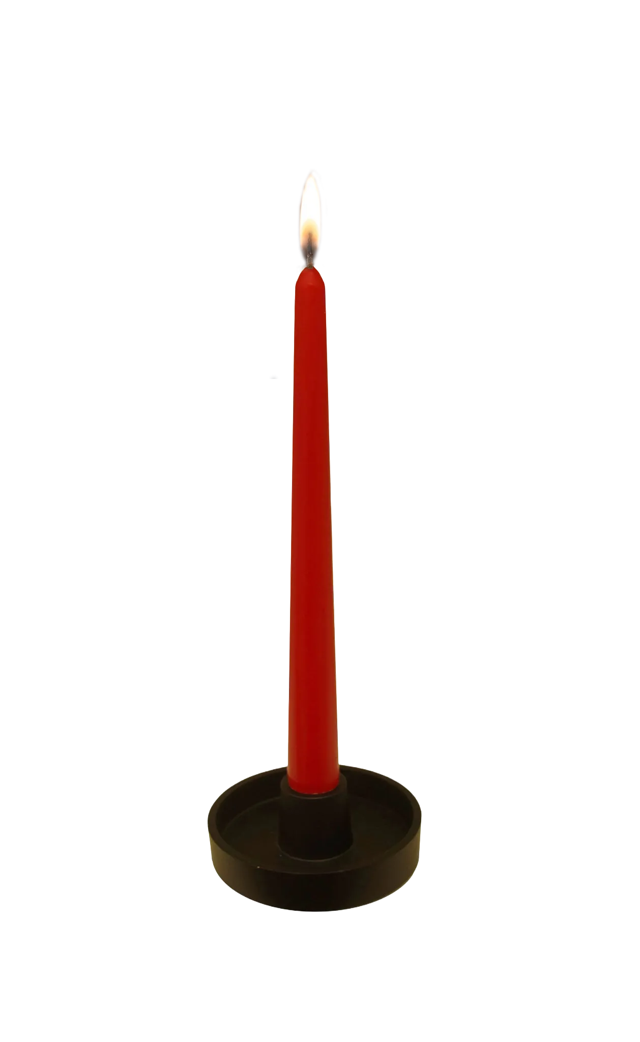 Gotische tafelkaars 23x250 mm / Rood