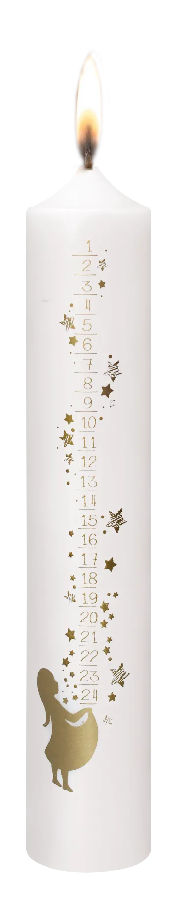 Stompkaars Advent Meisje met sterren 50x265 mm