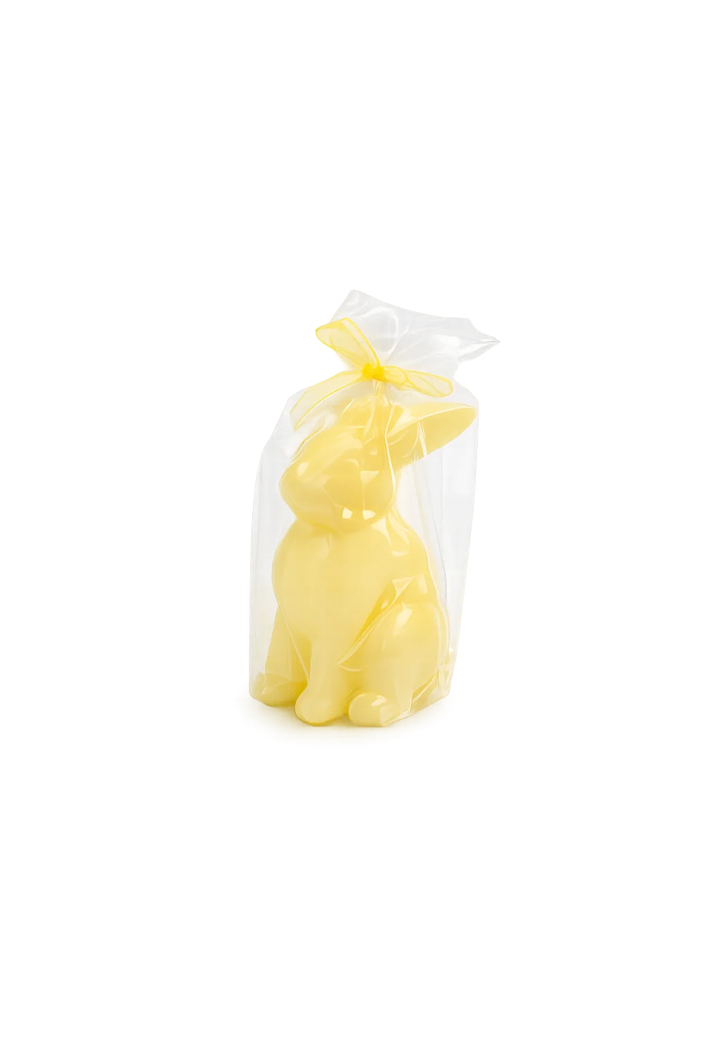 Paashaas kaars geel 12 cm - Afbeelding 2