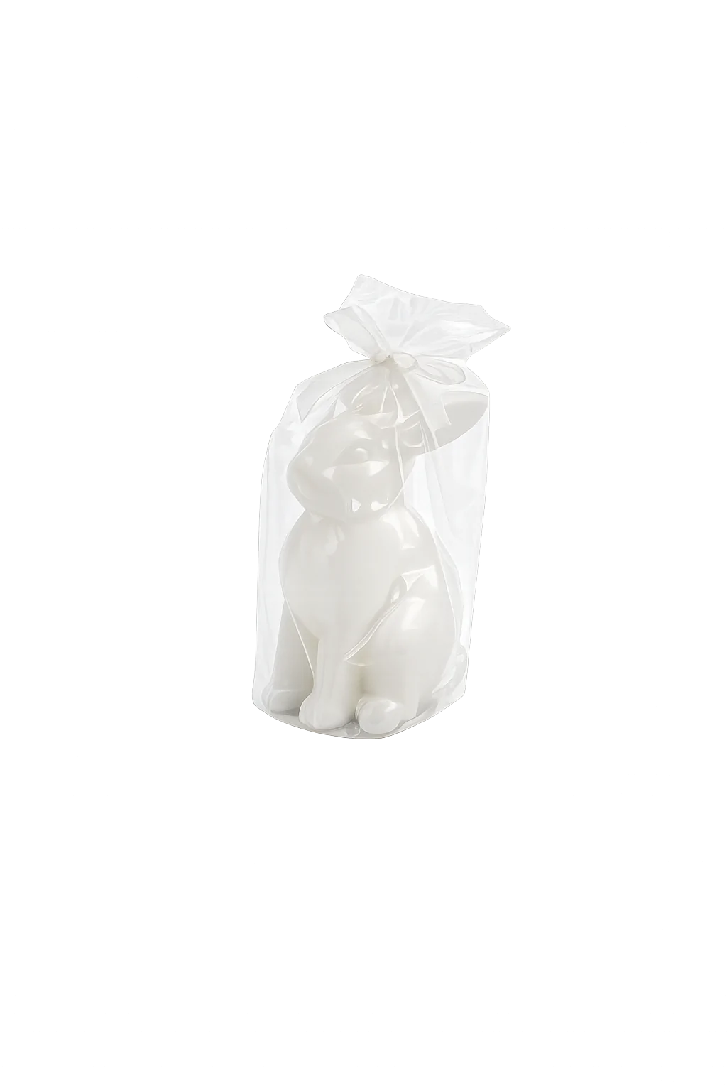 Paashaas kaars wit 12 cm - Afbeelding 2