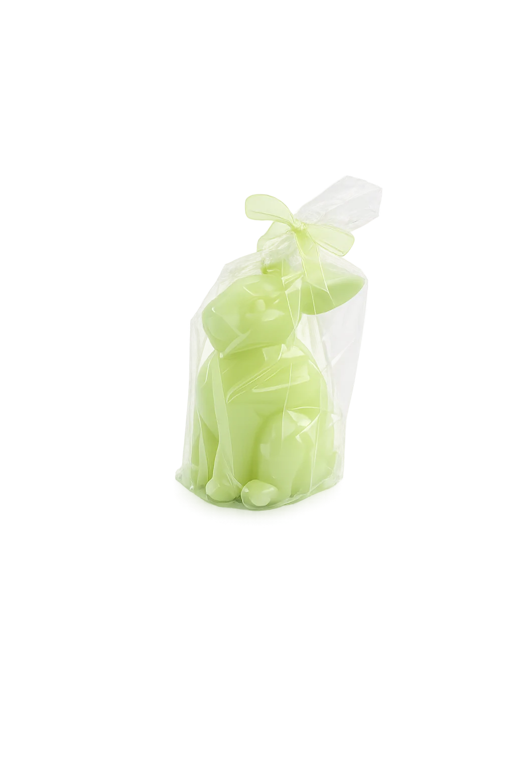 Paashaas kaars groen 12 cm - Afbeelding 2