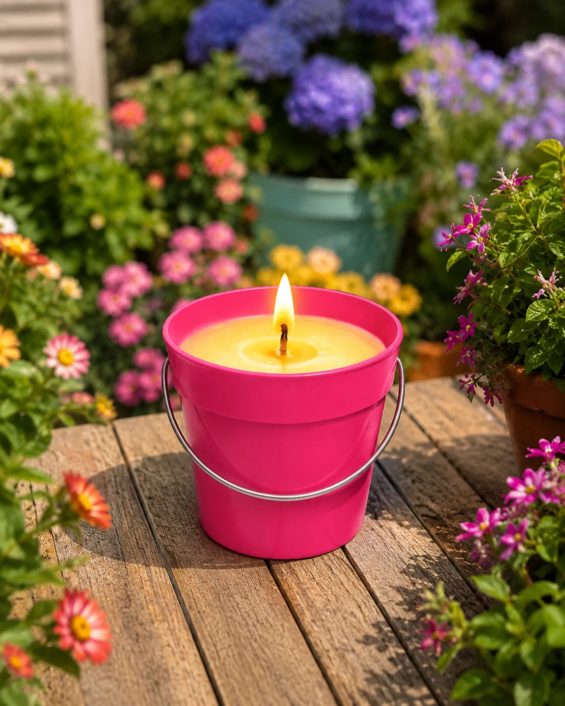 Pink emmertje met citronellavulling