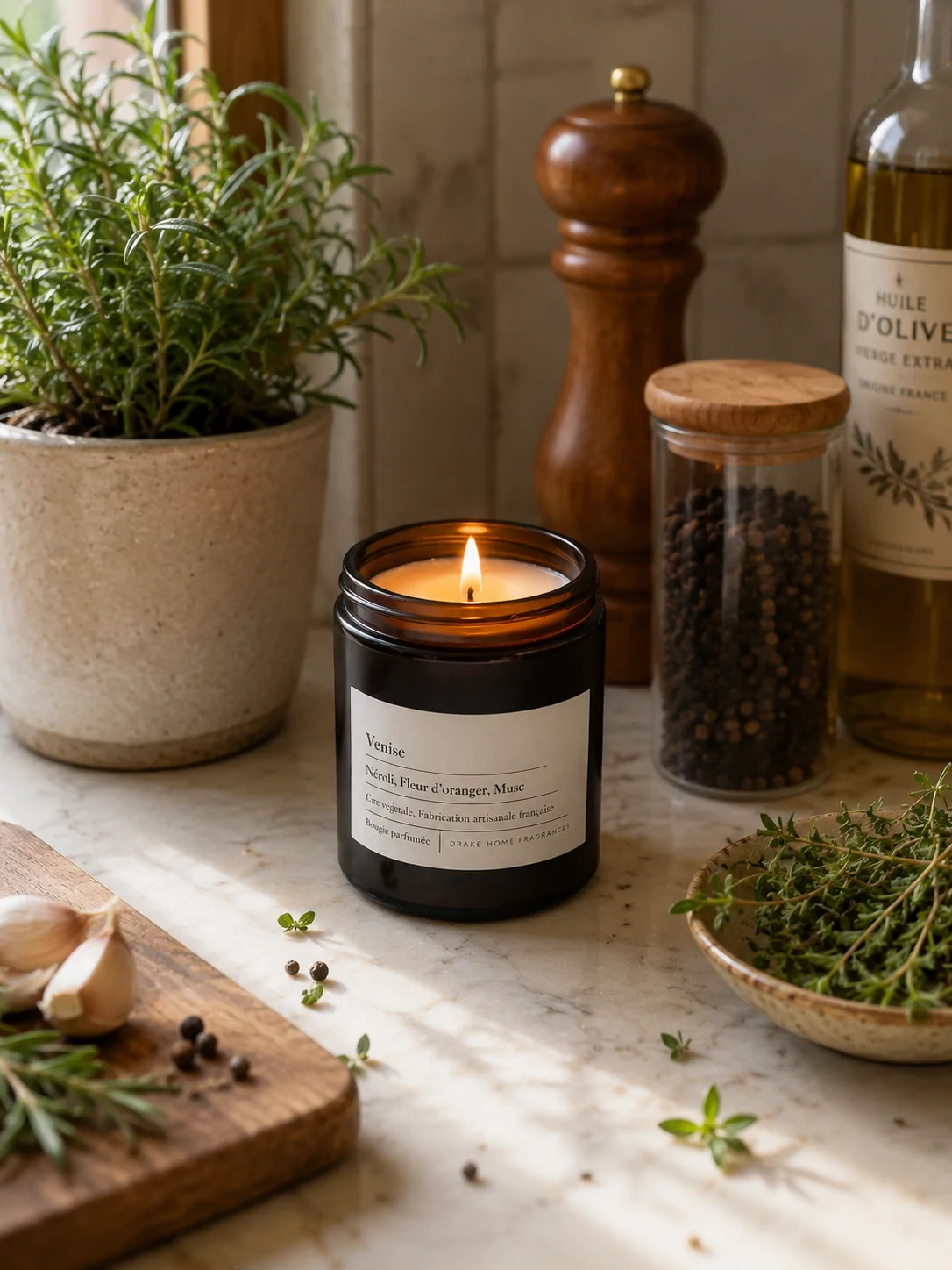 Apothekers geurkaars 'Venise' Neróli Fleur d'oranger en Musc